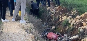 Devrilen motosikletin sürücüsü hayatını kaybetti