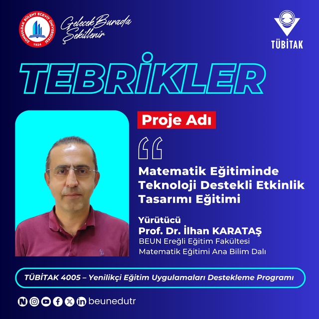 BEUN'lu akademisyenin yer aldığı projeye TÜBİTAK'tan destek