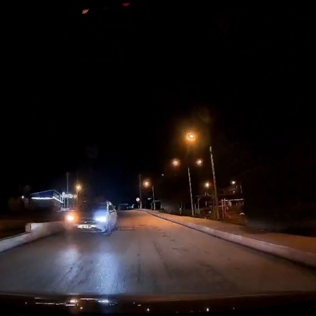 Karabük'te ters yön tehlikesi kamerada
