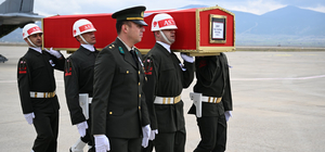 Şehit binbaşının cenazesi Isparta'ya getirildi