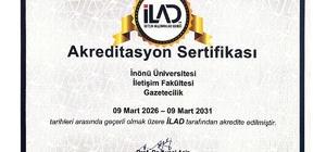 İnönü Üniversitesi gazetecilik bölümü 5 yıllık akreditasyon aldı