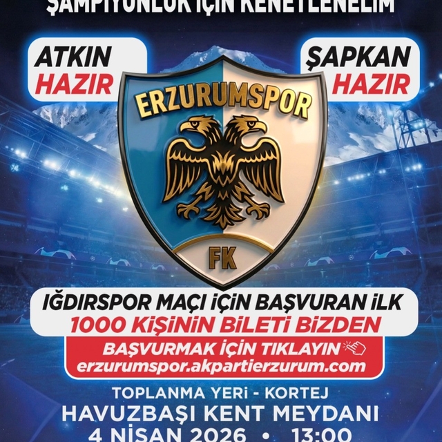 AK Parti'den bin taraftara maç bileti hediyesi