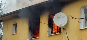 Bartın'da afet konutlarında çıkan yangın paniğe neden oldu