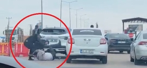 Diyarbakır’da trafikte yol verme kavgası kamerada