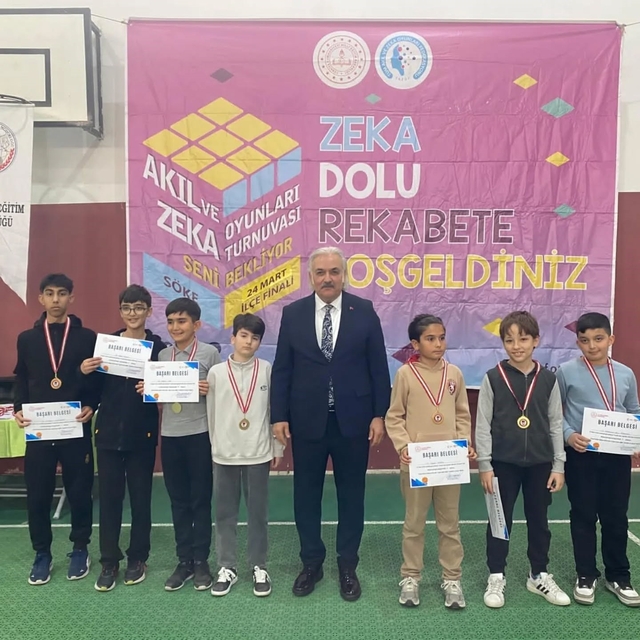 Akıl ve Zeka Oyunları İlçe Turnuvası Söke'de tamamlandı