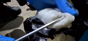 Mutfak tüpüne zulalanmış 8 kilo 300 gram metamfetamin ele geçirildi