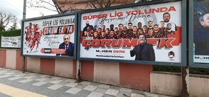 Sungurlu'dan Çorum FK'ye Süper Lig yolunda pankartlı destek