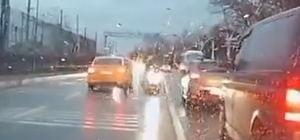 Trafik magandasının ehliyetine el konuldu