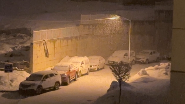 Yüksekova'da kar yağışı etkili oldu