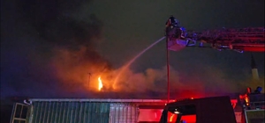 Edirne'de mobilya imalathanesinde yangın