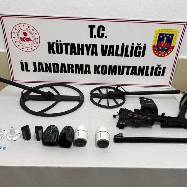 Kütahya'da kaçak kazı operasyonu, 2 şüpheli hakkında soruşturma