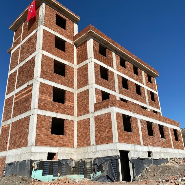 Çermik'te Kur'an kursunun kaba inşaatı tamamlandı