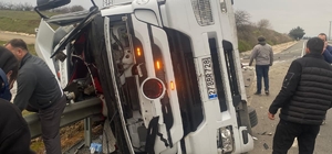Tekirdağ'da feci kaza: Tır şoförü hayatını kaybetti