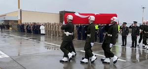Şehit asker için Iğdır'da uğurlama töreni