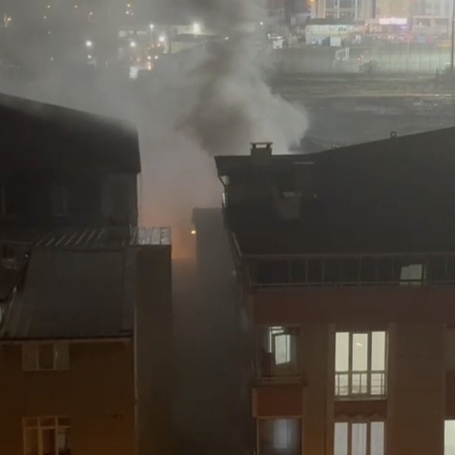 Binada çıkan yangın söndürüldü