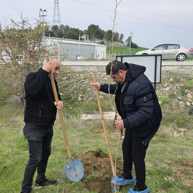CHP'li başkandan galoşlu fidan dikimi
CHP İlçe Başkanı, ayakkabısı kirlenme...