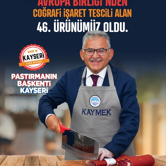 Başkan Büyükkılıç: "Kayseri Pastırması Avrupa Birliği'nde"