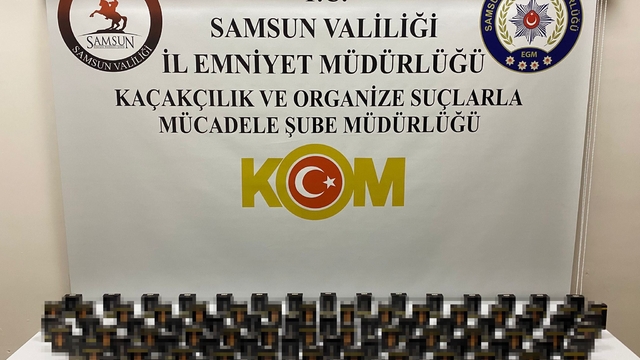 Samsun'da 2 bin 120 makaron ele geçirildi