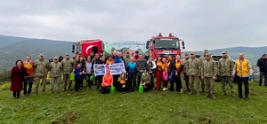 Gelibolu'da 350 fidan toprakla buluştu