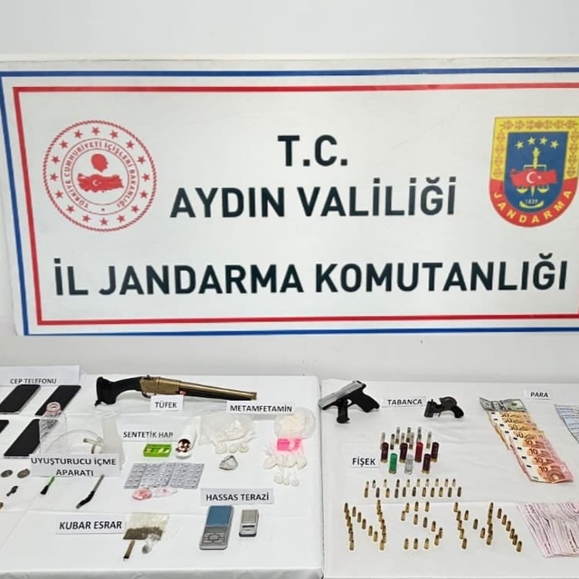 Söke'de tarihi eser ve uyuşturucu operasyonu