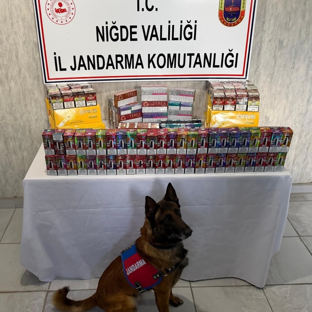 Niğde'deki kaçakçılık operasyonuna çok sayıda kaçak ürün ele geçirildi