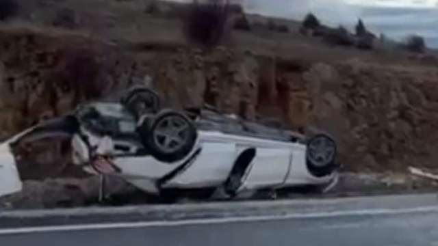 Konya'da otomobil devrildi: 4 yaralı