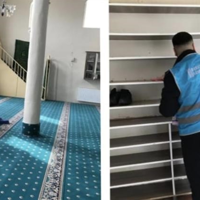 Hükümlüler camiler için seferber oldu