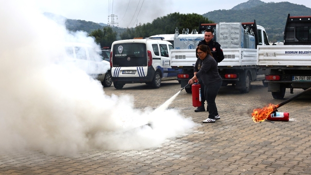 Bodrum'da yangın güvenliği bilinci artırılıyor