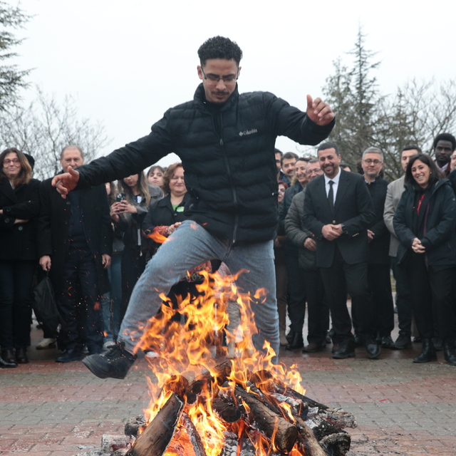 Bolu'da Nevruz Bayramı uluslararası öğrencilerin gösterileri eşliğinde kutl...