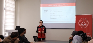 Kadına yönelik şiddetle mücadele eğitimi verildi