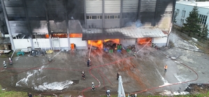 Trabzon'da fındık fabrikasında yangın (3)