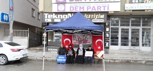 Muş'ta evlat nöbeti devam ediyor