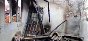 Metruk evde çıkan yangın korkuttu