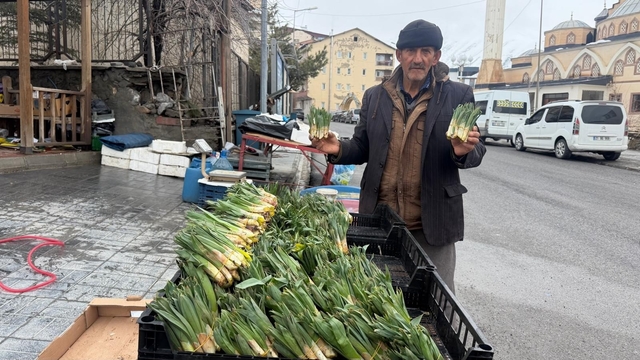 Hakkari'de yılın ilk pancarları tezgâhlarda yerini aldı