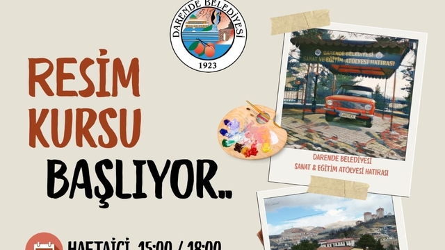 Darende'de resim kursu açılıyor