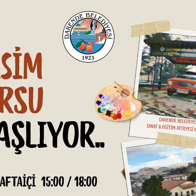 Darende'de resim kursu açılıyor