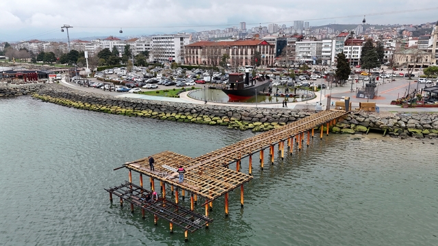 Ordu'da Ay Işığı İskelesi yenileniyor
