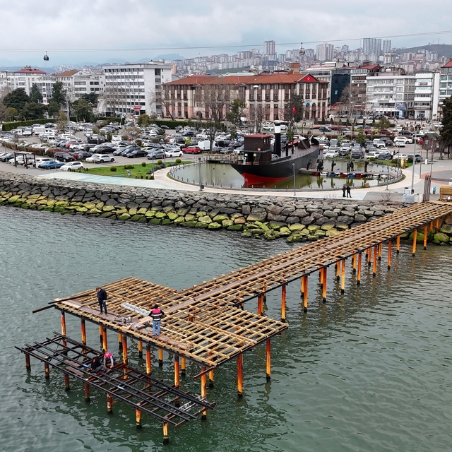 Ordu'da Ay Işığı İskelesi yenileniyor