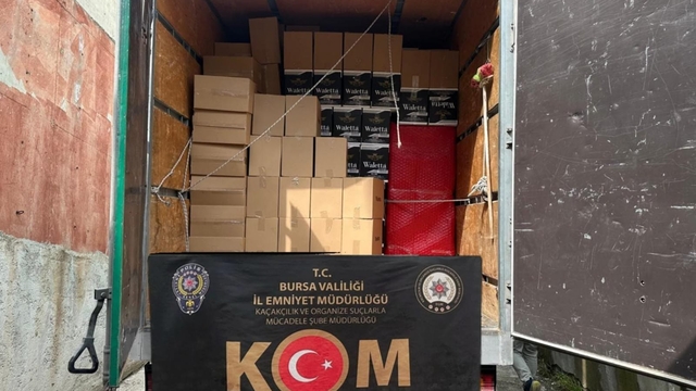 Bursa'da 6 milyon makaron ele geçirildi