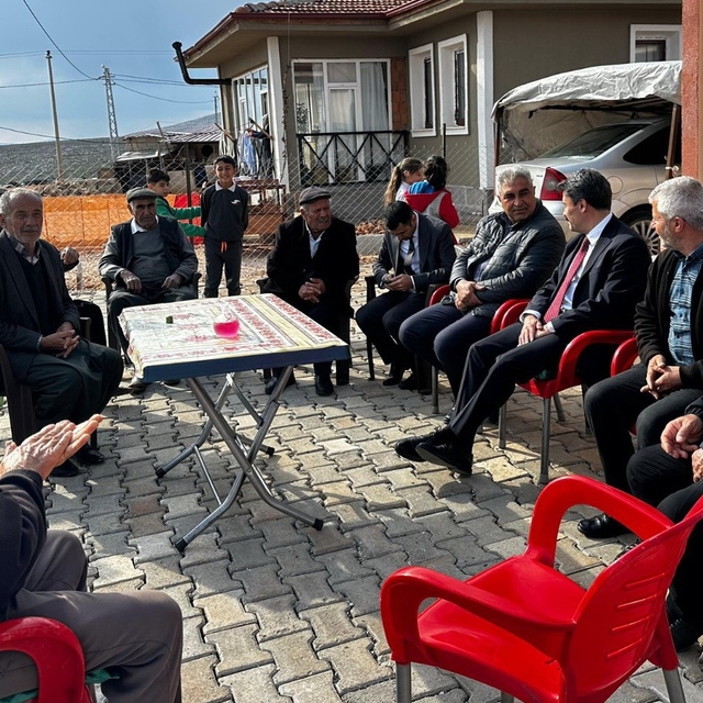 Kaymakam Aslan, köy evlerine yerleşen vatandaşları ziyaret etti