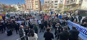 Edremit'te hayvanseverler sokak köpeklerinin ölümünü protesto etti