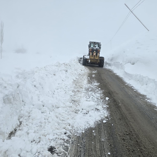 Hakkari'de 61 yerleşim yerinin yolu kapandı