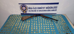Biga'da 438 adet sahte altın ele geçirildi