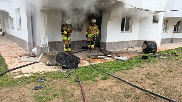 Kahramanmaraş'ta binada yangın paniği