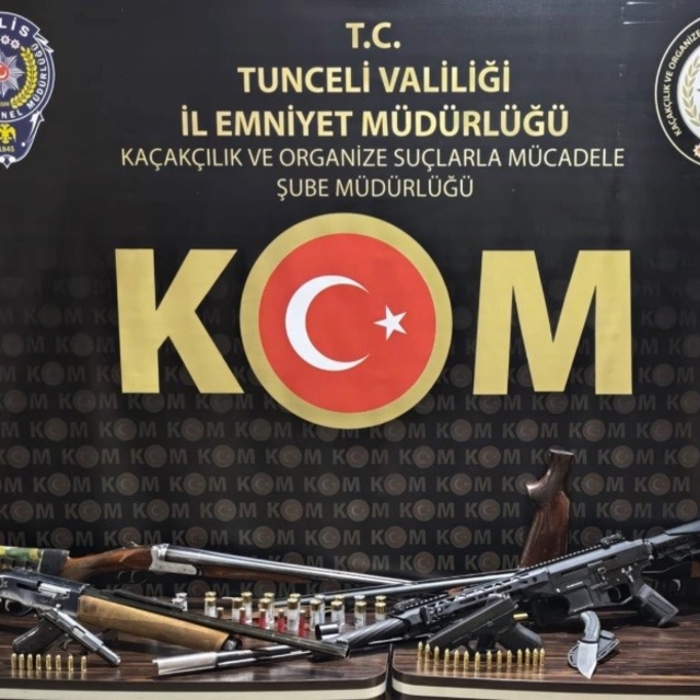 Tunceli'de ruhsatsız silah operasyonu: 6 şüpheli yakalandı
