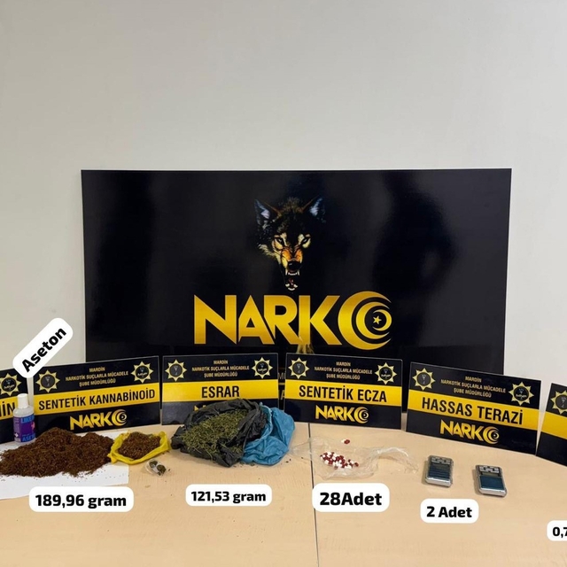 Mardin'de uyuşturucu operasyonunda 2 şüpheli yakalandı