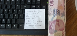 Okul koridorunda para buldu, aklına ilk gelen hadisle öğretmenler odasının yolunu tuttu Merdivende 200 TL bulan öğrenci, müdür yardımcısının odasına giderek notla birlikte parayı bıraktı Öğrencinin parayı bulma ve okul müdürüne götürme anları okulun güvenlik kameralarına yansıdı 13 yaşındaki Yusuf Kerim Aydeniz: "Peygamber Efendimiz haram olduğunu söylüyor" Müdür Yardımcısı: "Ahlaklı öğrencilerimizin yetiştirildiğini görmek bizi çok mutlu ediyor"