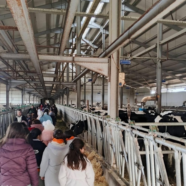 Çocuklar, tarımsal üretimi yerinde inceledi