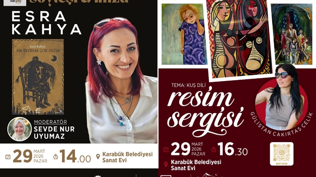 Karabük'te edebiyat ve resim sanat evi etkinliğinde buluşacak