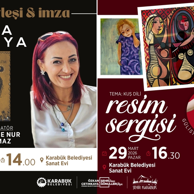 Karabük'te edebiyat ve resim sanat evi etkinliğinde buluşacak